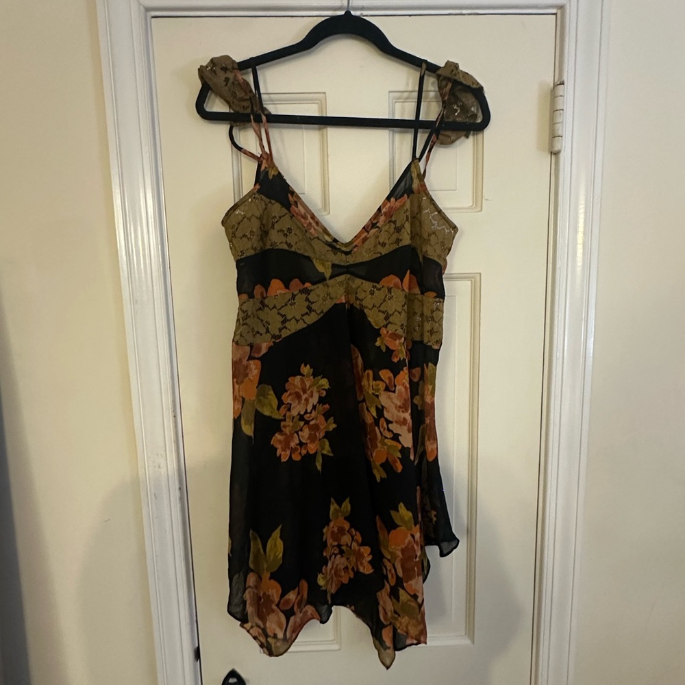 Free People Floral Chemise